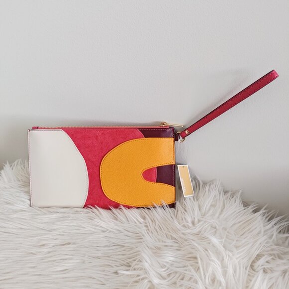 Michael Kors Jet Set Travel Large Patchwork Wristlet  35F4GTVW7Y MK - Picture 4 of 15